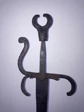 antique original late medieval sword with rare pommel XV century