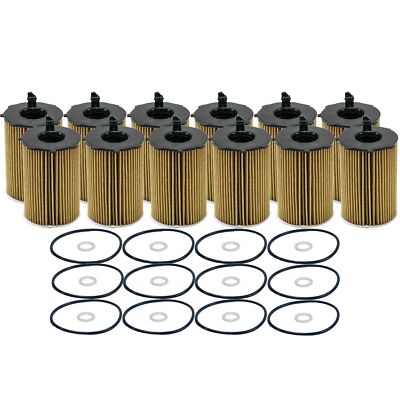 Wix Set of 12 Engine Motor Oil Filters For Hyundai Kia V6 StdAsp GAS