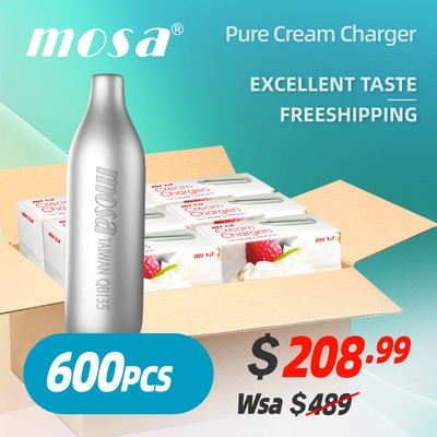 600Pack Whip Cream Chargers MOSA Pure-8g Ultra Pure Fresh UPS Excellent Quality!