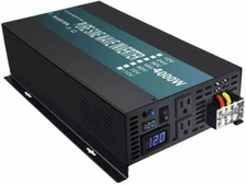 4000W Pure Sine Wave Power Inverter DC 12V to AC 120V Off-Grid Car Truck Boat RV