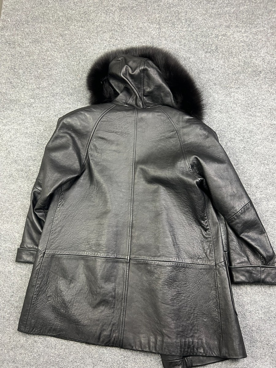 Vintage Neiman Marcus LNR Leather Jacket Women's 8 Black