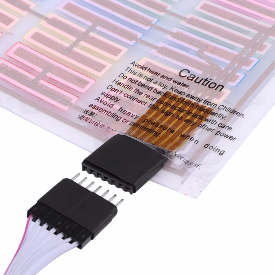 LED Car Rear Window Music Rhythm Light Sound Activated Equalizer Lamp Sticker - Image 2 of 4