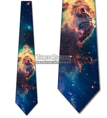 Nebula Cloud Necktie Galaxy Ties Men's Space Tie Stars NEW