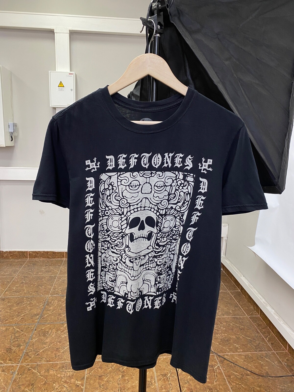 Vintage Daft Punk Metal Rock Band Retro T-Shirt Black Size M Rare Hype