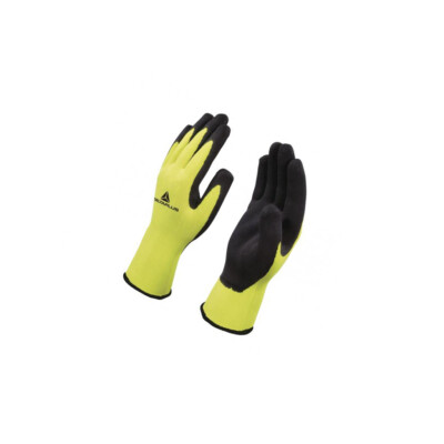 VV73309 Schutzhandschuhe Größe: 9 gelb-schwarz latex,Polyester DELTA PLUS