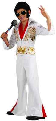 Elvis Presley Aloha Eagle White Fancy Dress Up Halloween Deluxe Child Costume