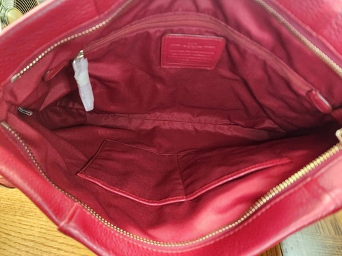 Borsa a tracolla Coach F35809 Isabella donna classica pelle rossa nuova con etichette ($350) - Foto 9 di 12