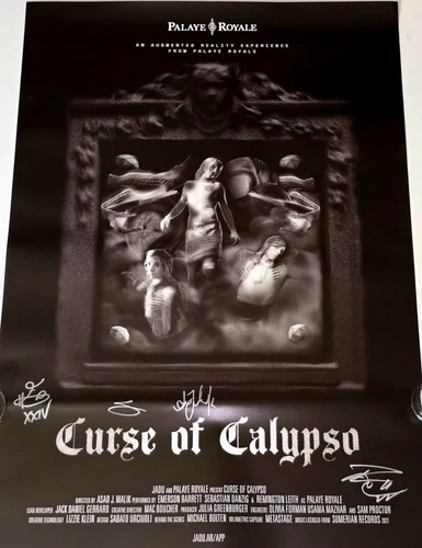 PALAYE ROYALE SIGNED 24X36 POSTER ROCK ART FASHION GLAM EMERSON BARRETT EMO lp