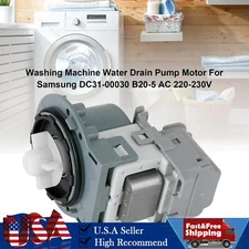 Washing Machine Water Drain Pump Motor For Samsung DC31-00030 B20-5 AC 220-230V
