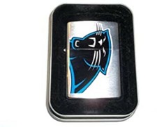 Retired NFL Football Carolina Panthers Logo Zippo Lighter
