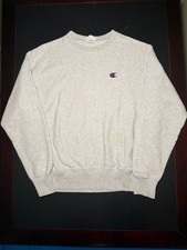 Champion Reverse Weave Crewneck Sweatshirt Gray Medium