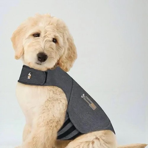 Thundershirt Dog Classic Anxiety Calming Vest Medium Heather Grey