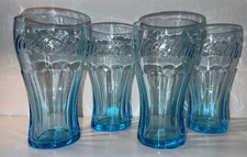 Vaso de Coca-Cola McDonald’s de Colección AZUL CLARO Juego de 4~16 OZ Vasos