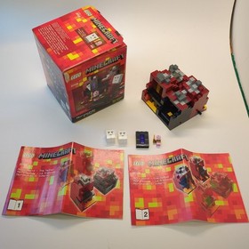 LEGO Minecraft Lot x4 Micro Worlds 21102 21105 21106 21107 - 99% Complete Used