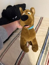 2 Vintage HTF Hanna Barbera 1995 Scooby Doos Sitting Plush Stuffy Dogs X2 No Tag