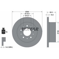 2X Textar 92116103 Bremsscheibe FüR Fiat Citroen Peugeot Ducato Jumper Boxer Z