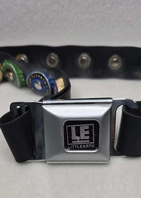 LE Little Earth Soda Pop Bottle Cap Belt W/ Seatbelt Clasp 