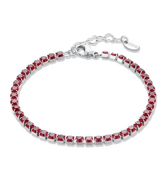 Bracciale Femme Acier BRAND GIOIELLI Collection TENNIS Rouge 14BR044R-M - Photo 1/2