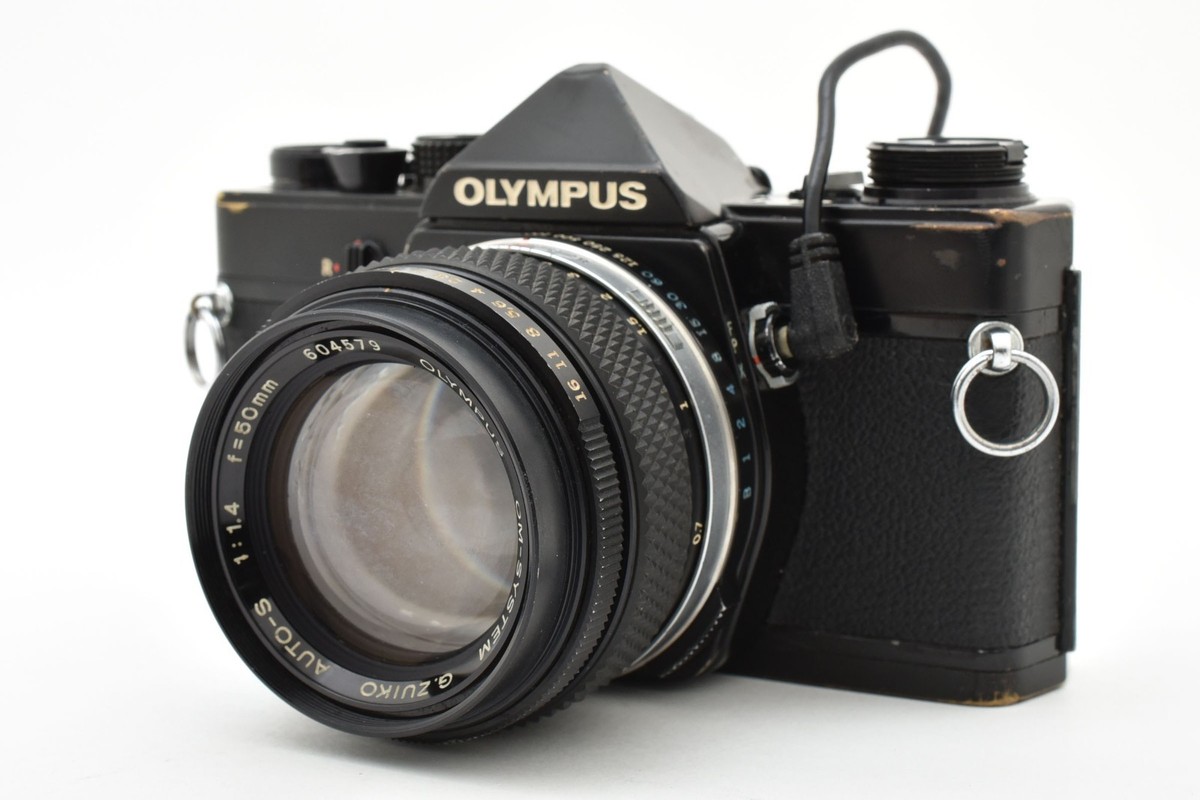 OLYMPUS OM-1 ブラック G.ZUIKO AUTO-S 50 f1.4 Olympus OM-1 SLR Black G.Zuiko Auto-S 50mm F1.4 Japan 【AS