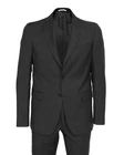 NWT PAL ZILERI SUIT dark grey solid lightweight wool luxury Italy 60 us 50