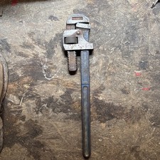 Vintage Tool Record 18 Adjustable Wrench Stillson
