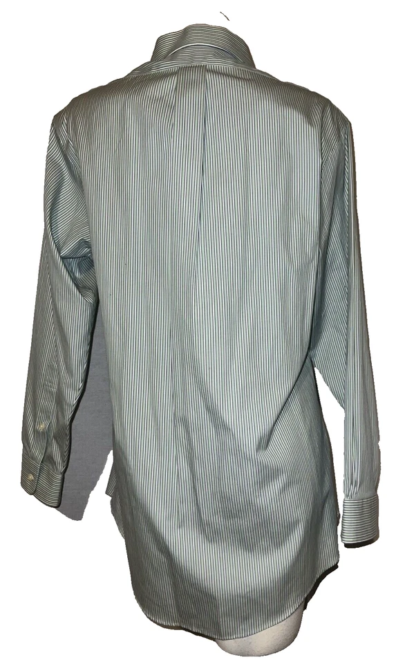 Camisa de vestir KIRKLAND Signature Top para hombre talla 16-33 algodón ajuste a medida sin hierro Foto 3 de 4
