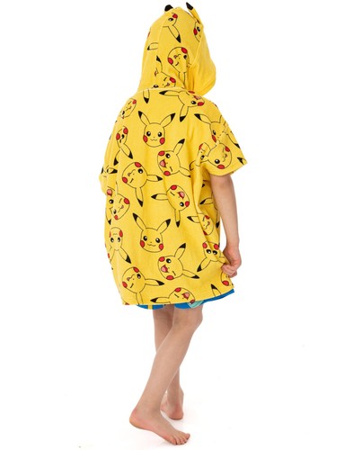 Pokemon Yellow Poncho Towel Unisex Kids - Picture 3 of 21