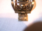 collectible vintage sterling silver Mexico filigree hinged bracelet 7 in long — photo 7