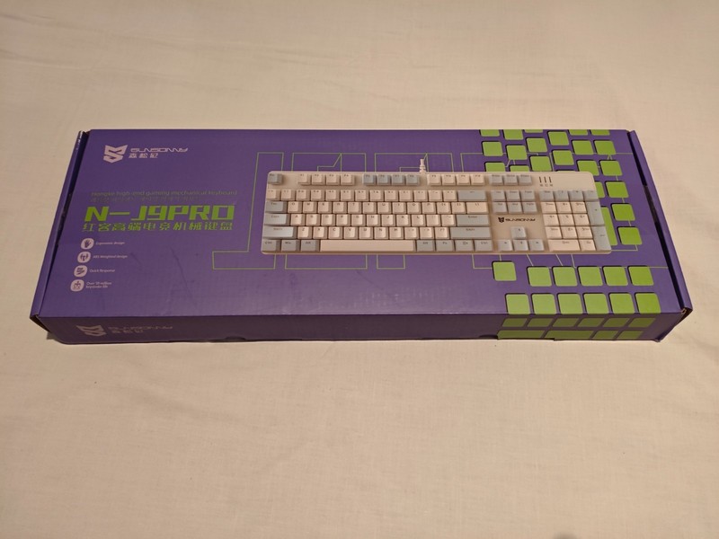 Qisan (Sunsonny) Mechanical Keyboard Wired ALL WHITE Keyboard Brown Switch