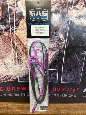 NEW Gas Mathews ARC 34 Bow Strings String COMPLETE SET Flo Purple