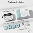 Kayoura M950 Bluetooth Thermal Label Maker Black & White w/ USB Cable, 4 Tapes — photo 9