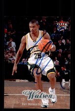 Signed Basketball Card Auto Earl Watson 2007-08 Ultra #180 Seattle SuperSonics