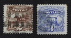 CKStamps: US Stamps Collection Scott#113 114 Pictorial Used CV$102.50