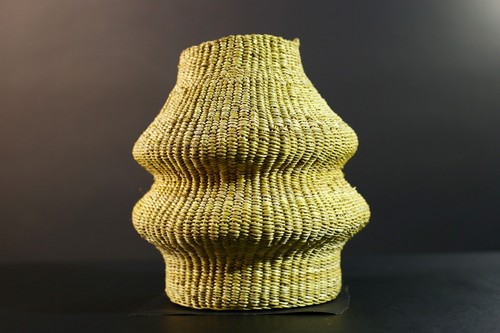 Hand‐woven African Grass Basket Decorative Storage Boho Home Organization-G5717 - 第 9/24 張圖片