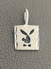 Playboy Bunny 925 Sterling Silver Charm (C103)
