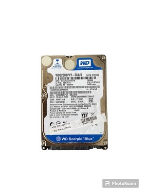  Western Digital WD3200BEVT 320GB 2,5'' SATA HDD   NEU   Laptop/ Notebook/ Ersatz