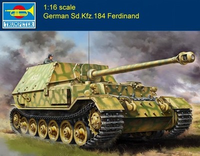 Trumpeter 00964 1/16 German Sd.Kfz.184 Ferdinand Destroy Tanks Plastic Model Kit