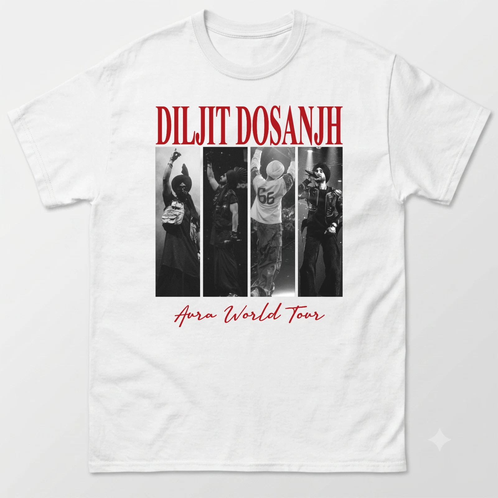 Diljit Dosanjh AURA World Tour 2026 T-Shirt, Punjabi Music Fan Tee
