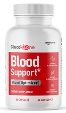 GlucoZone Blood Support Supplement -  Blood Optimizer Support | 60 Capsules