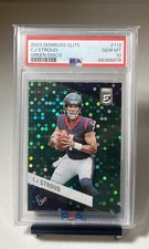 CJ Stroud 2023 Donruss Elite #112 Green Disco RC PSA 10