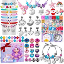 Charm Bracelet Making Kit for Girls - 1400 DIY Beads and Accessories