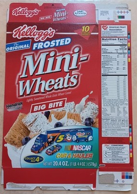2002 Empty Cereal Box Frosted Mini-Wheats Big Bite 20.4 OZ