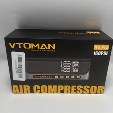 AIR COMPRESSOR Portable Tire Pump 160 PSI Pro Black LCD Display NEW Vtoman X6