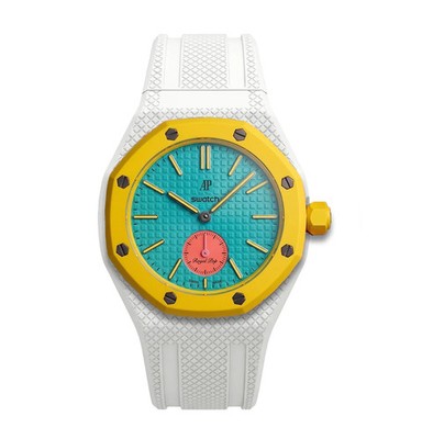 Presale Horizontal Rubber Strap Swatch x AP Royal Pop – IN