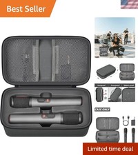 EVA Bluetooth Microphone Storage Case - Dual Compartment Design for JBL Mics