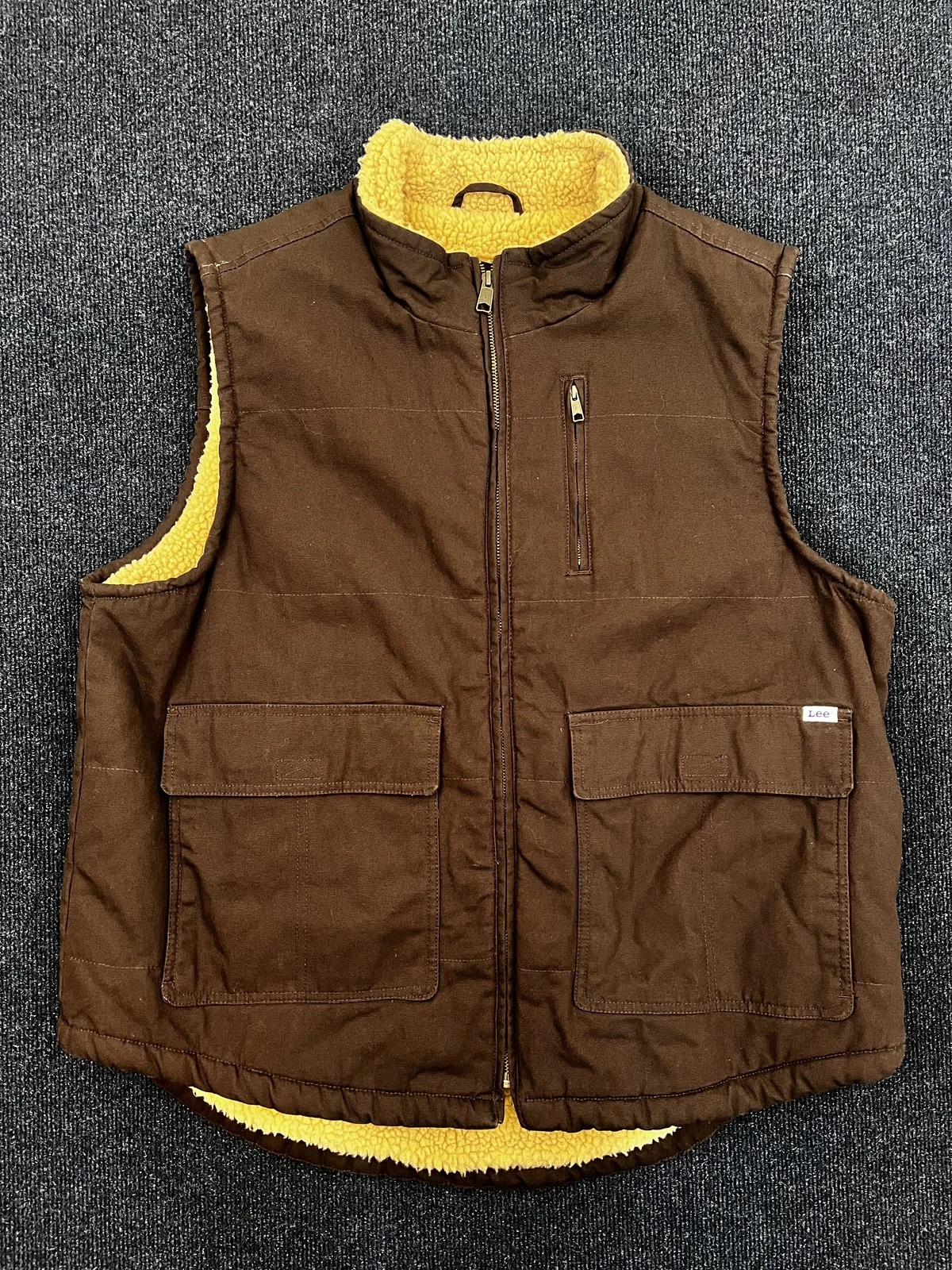 Lee Workwear Vest Mens XL Brown Sherpa Lined Fleece Outdoor Utility Pocket Warm
Opens in a new windo