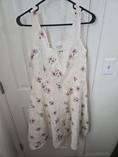 Lapis Colorful Floral Dress Sz L A Line Sleeveless Colorful Fairy Floral