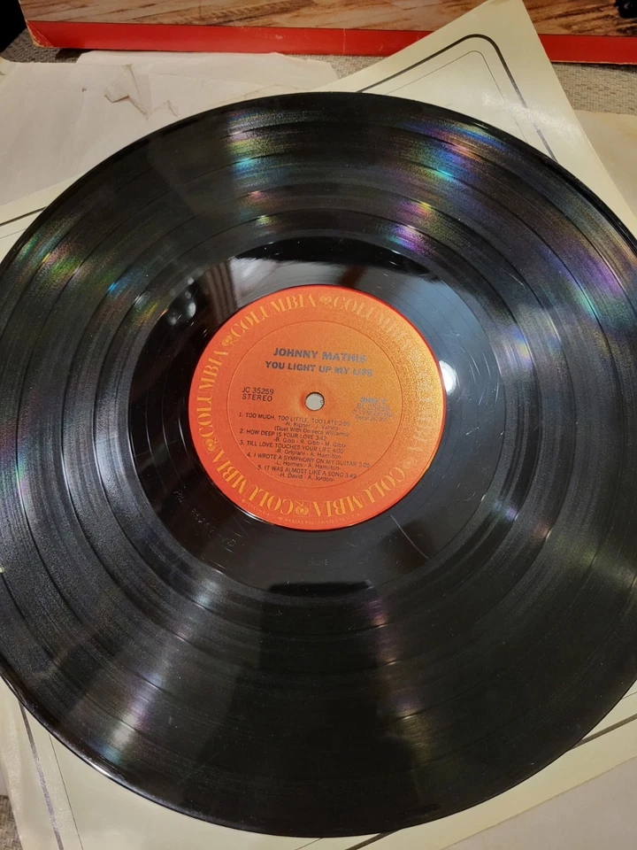 Johnny Mathis – You Light Up My Life - 1978 - Columbia JC 35259 Vinyl LP VG/VG - Image 4 of 4