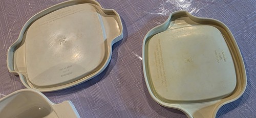 Set di 5 CorningWare FIORDALISO BLU P-1-B, P-43, 2xP41-b &P-140 con 4 coperchi USA - Foto 10 di 12