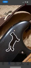 David Gilmour Black Cat Guitar Decal Sticker Luck And Strange Black Strat Decal